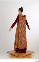  Photos Woman in Historical Dress 36 15th century Historical clothing a poses brown dress whole body 0005.jpg